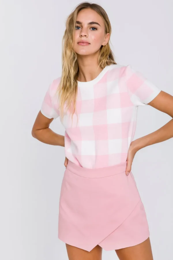 ENGLISH FACTORY Tops*- Basic Wrap Skort