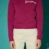 ENGLISH FACTORY Sweaters & Knits | Tops*- Bead Letter Knit PLUM