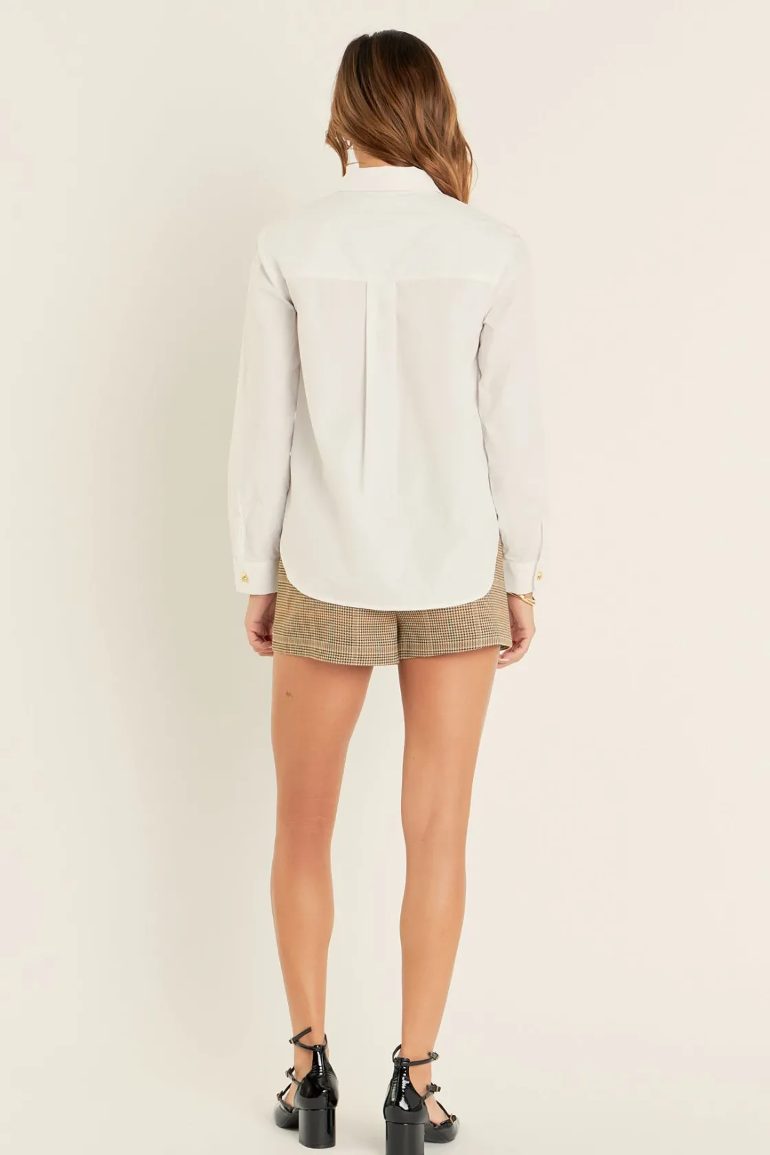english_factory__bib_coll_2.webp ENGLISH FACTORY Shirts & Blouses | Tops*- Bib Collar Detailed Shirt WHITE