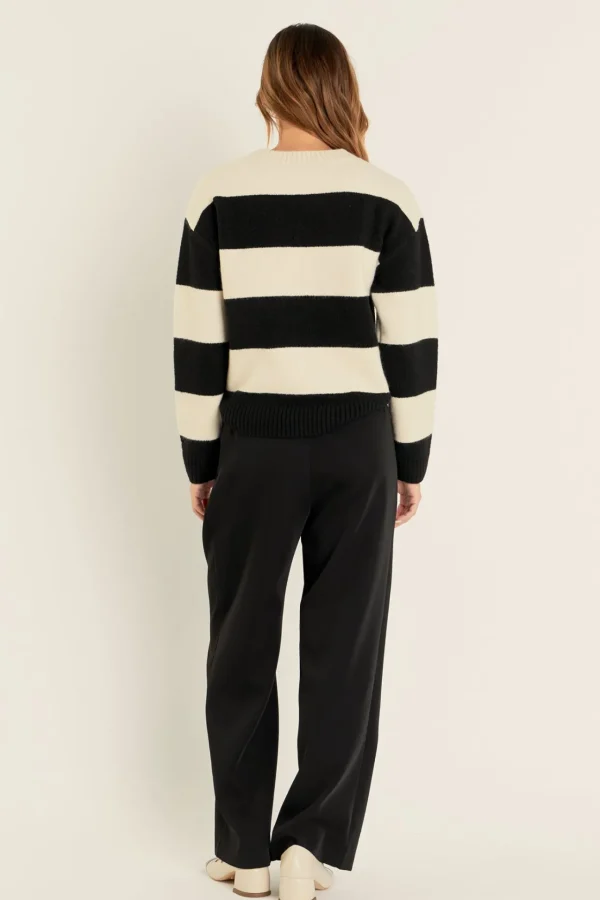 ENGLISH FACTORY Tops*- Bold Stripe Knit