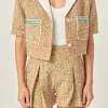 ENGLISH FACTORY Matching Sets | Jackets & Coats*- Boucle Cropped Jacket With Trim MULTI