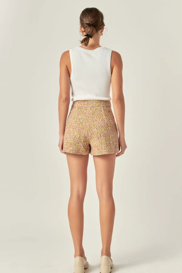 ENGLISH FACTORY Matching Sets | Tops*- Boucle Pleated Shorts MULTI