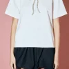 ENGLISH FACTORY Tops*- Bow Bead Detail Top WHITE