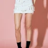 ENGLISH FACTORY Skirts | Tops*- Bow Detailed Mini Skirt CREAM