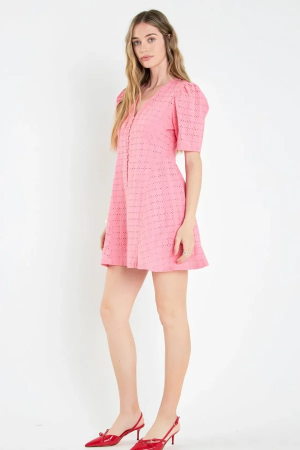 ENGLISH FACTORY Lace Dresses | Tops*- Broderie Lace Dress