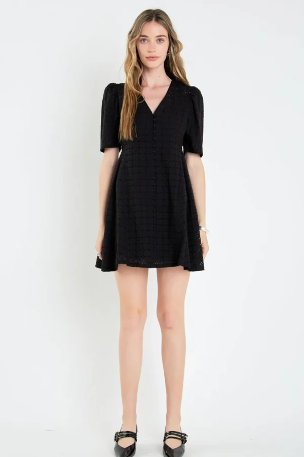 ENGLISH FACTORY Lace Dresses | Tops*- Broderie Lace Dress