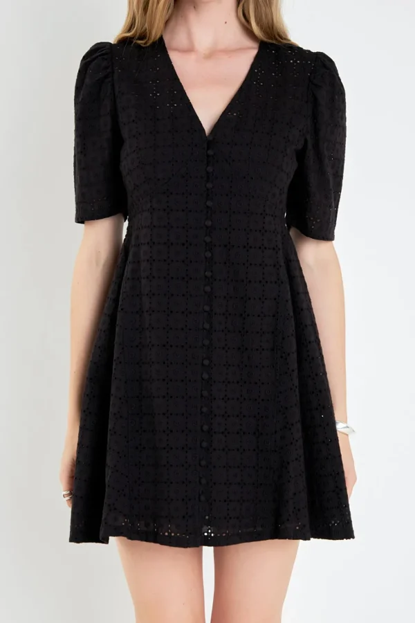 ENGLISH FACTORY Lace Dresses | Tops*- Broderie Lace Dress