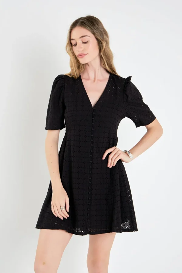 ENGLISH FACTORY Lace Dresses | Tops*- Broderie Lace Dress