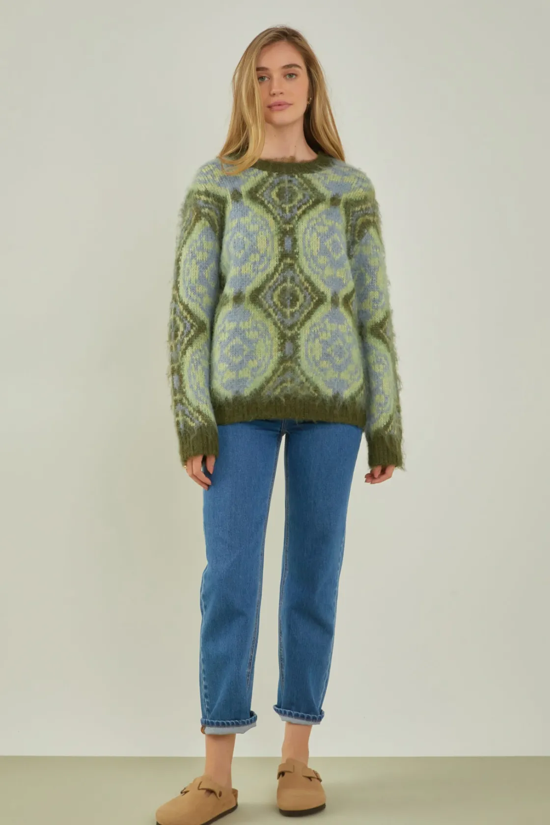 english_factory__brushed__4.webp ENGLISH FACTORY Sweaters & Knits | Tops*- Brushed Mohair Tie Dye Sweater