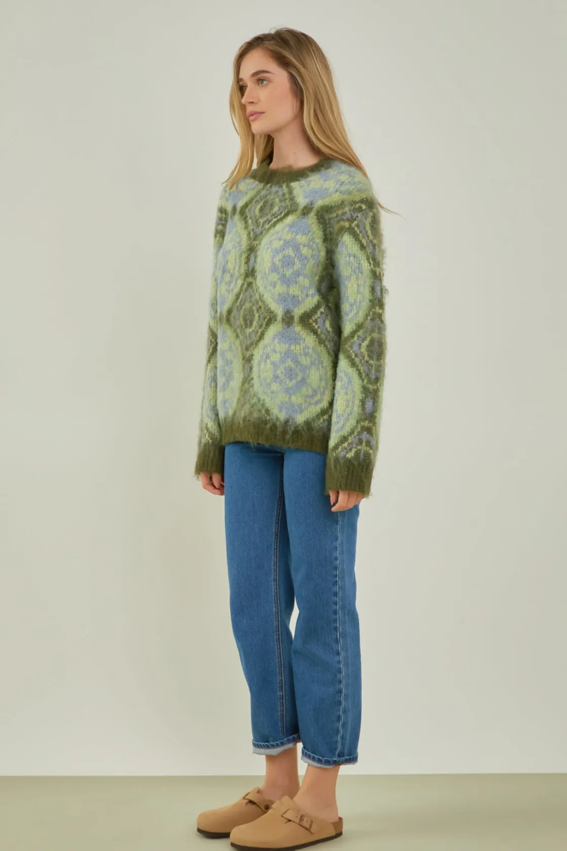english_factory__brushed__6.webp ENGLISH FACTORY Sweaters & Knits | Tops*- Brushed Mohair Tie Dye Sweater