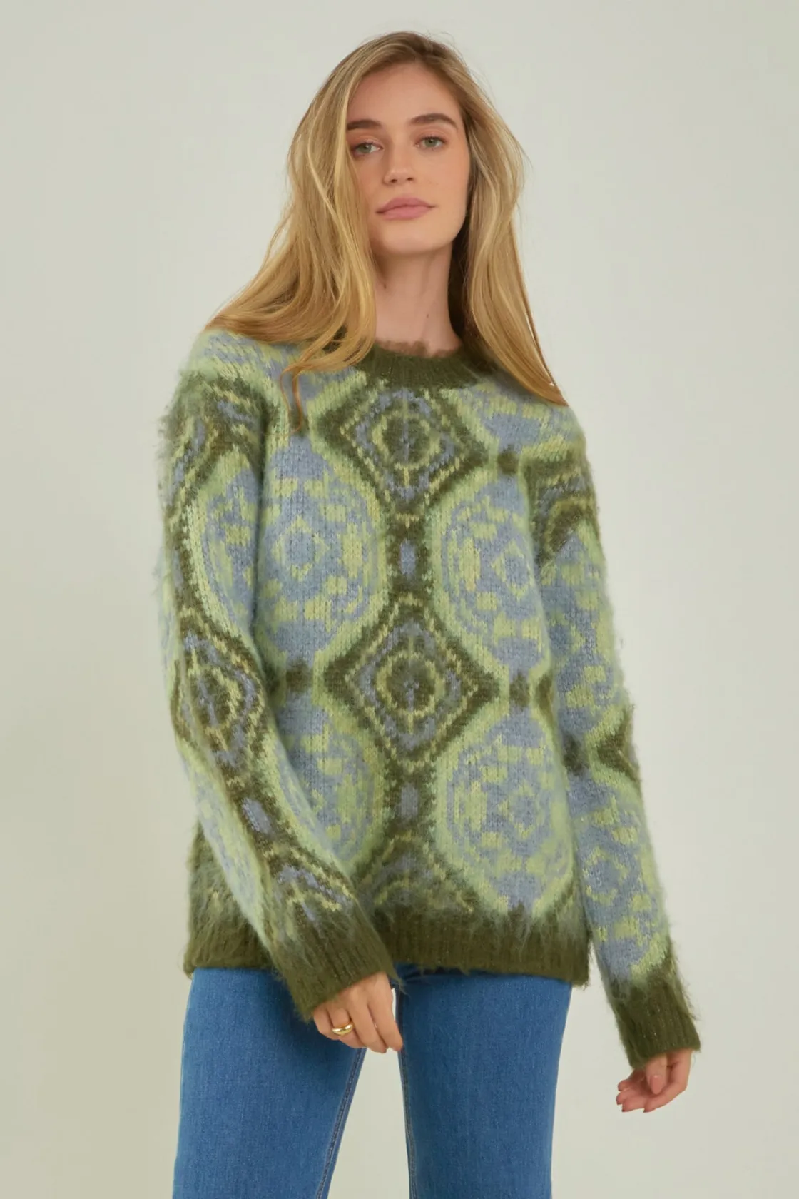 english_factory__brushed__8.webp ENGLISH FACTORY Sweaters & Knits | Tops*- Brushed Mohair Tie Dye Sweater