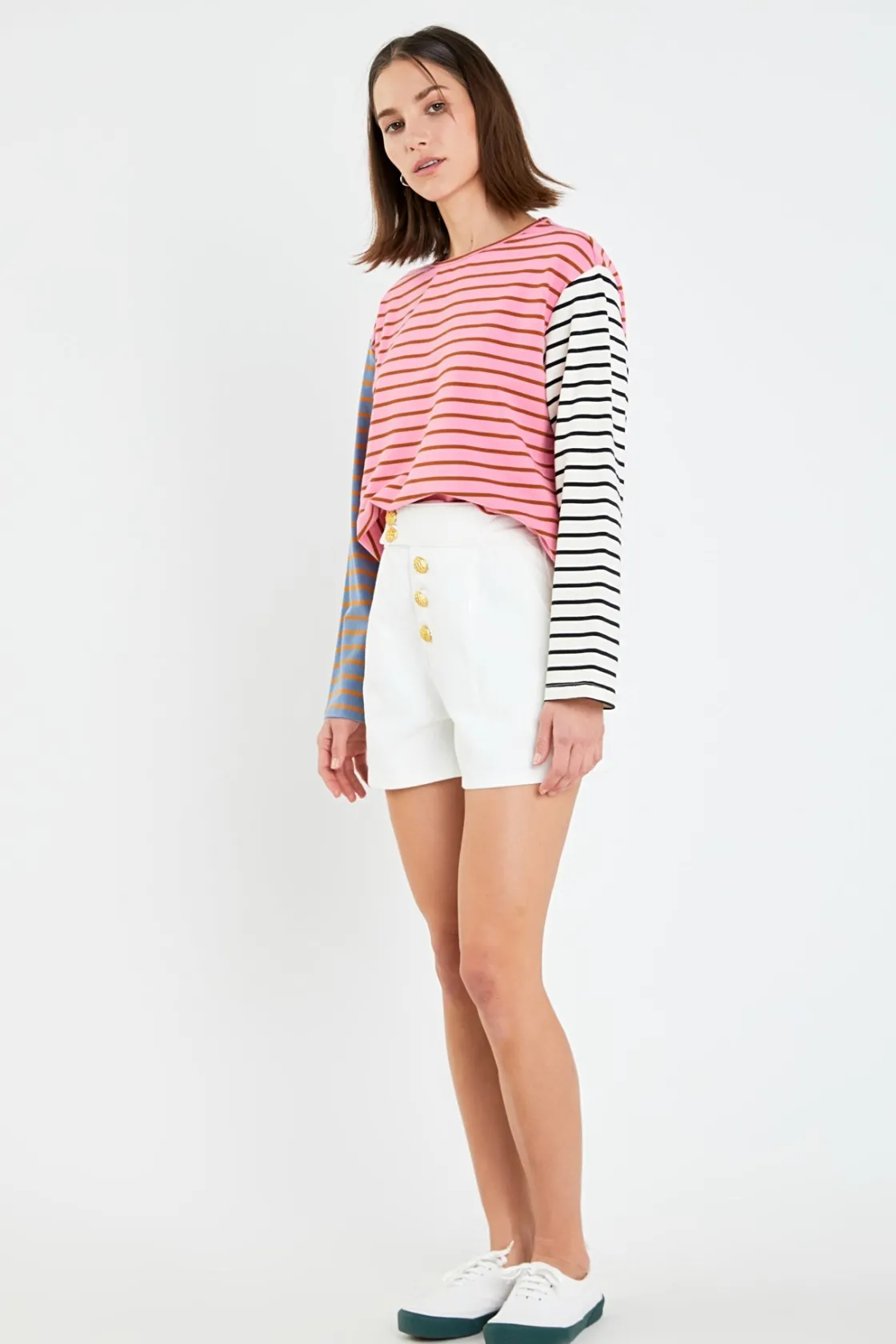 english_factory__buttoned_11.webp ENGLISH FACTORY Denim | Shorts & Skorts*- Buttoned Denim Shorts