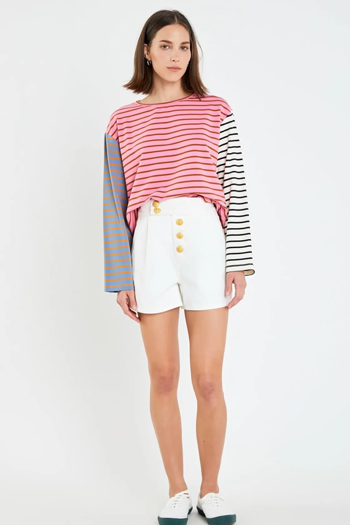 english_factory__buttoned_9.webp ENGLISH FACTORY Denim | Shorts & Skorts*- Buttoned Denim Shorts