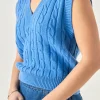 ENGLISH FACTORY Sweaters & Knits | Tops*- Cable Knit Chunky Vest