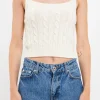ENGLISH FACTORY Sweaters & Knits*- Cable Knit Tank Top