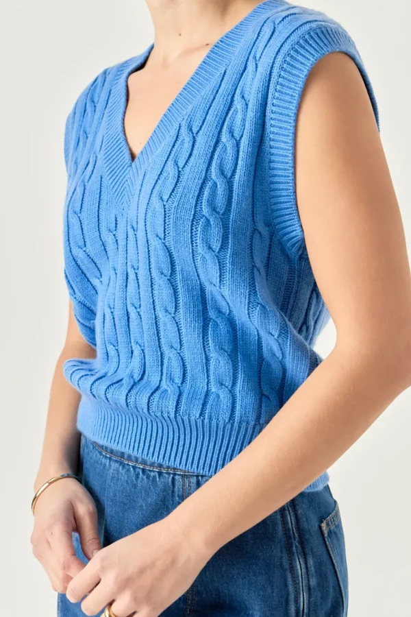 ENGLISH FACTORY Sweaters & Knits | Tops*- Cable Knit Chunky Vest