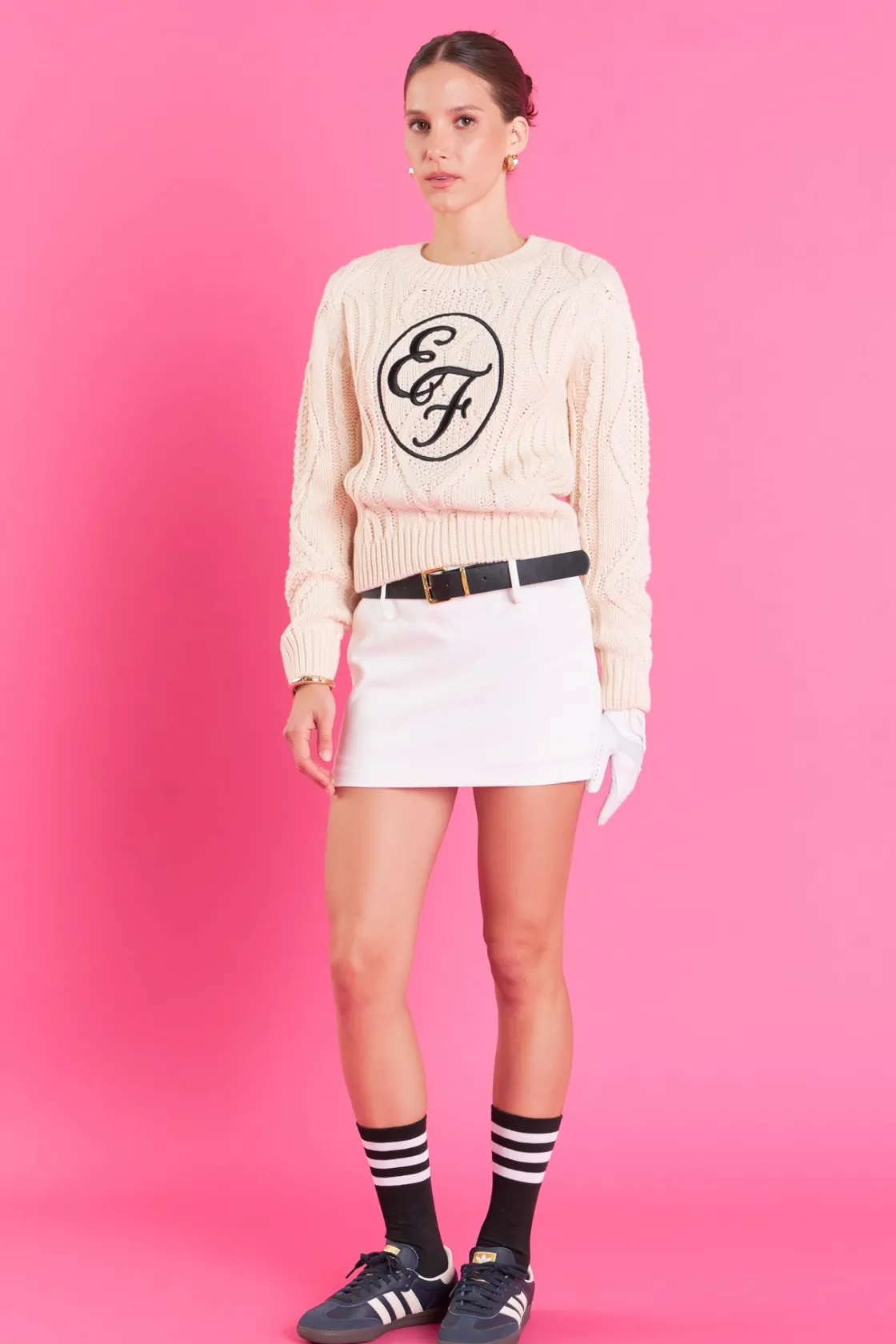 english_factory__cable_kn_1-3.webp ENGLISH FACTORY Sweaters & Knits | Tops*- Cable Knit IVORY