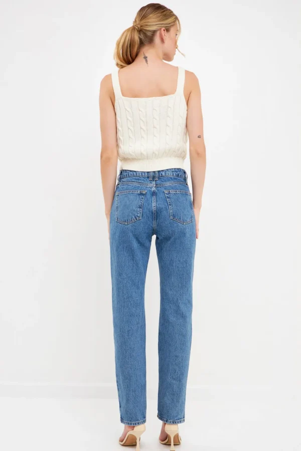 ENGLISH FACTORY Sweaters & Knits*- Cable Knit Tank Top