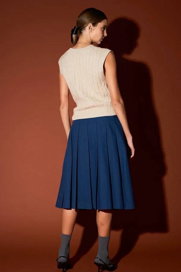 ENGLISH FACTORY Sweaters & Knits | Tops*- Cable Knit Chunky Vest