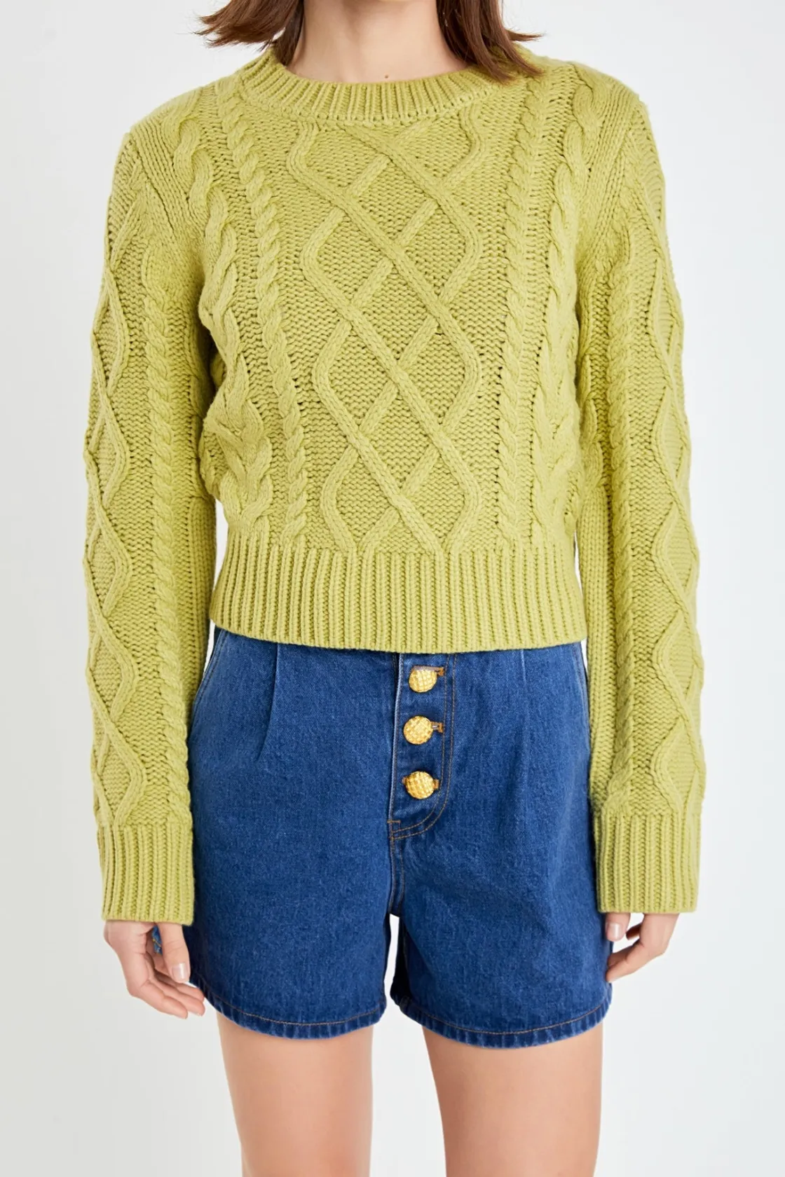english_factory__cablekni_0.webp ENGLISH FACTORY Sweaters & Knits | Tops*- Cable-Knit Sweater