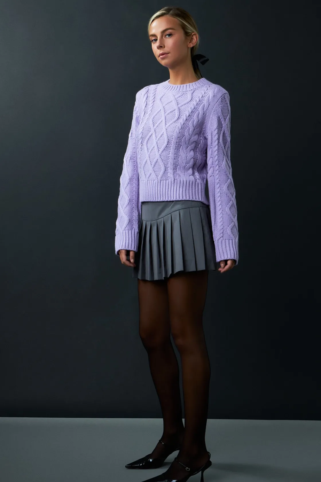 english_factory__cablekni_11.webp ENGLISH FACTORY Sweaters & Knits | Tops*- Cable-Knit Sweater