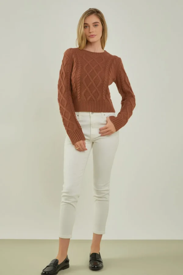 ENGLISH FACTORY Sweaters & Knits | Tops*- Cable-Knit Sweater
