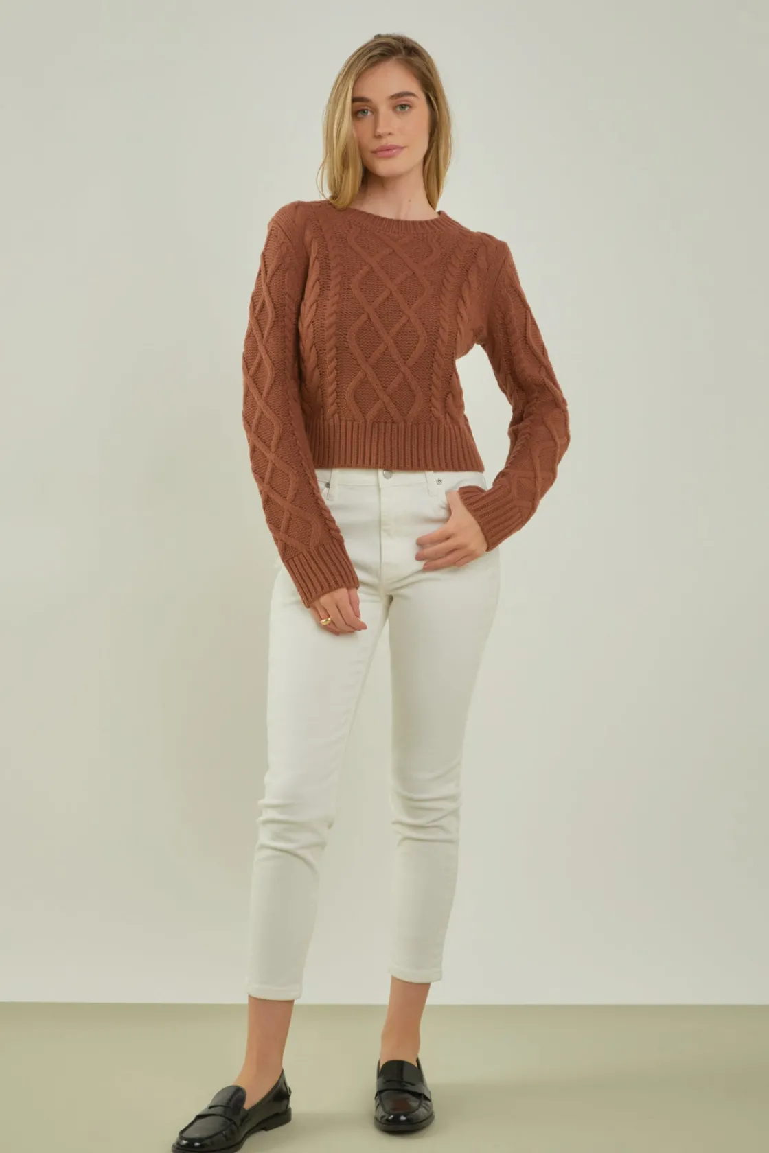 english_factory__cablekni_19.webp ENGLISH FACTORY Sweaters & Knits | Tops*- Cable-Knit Sweater