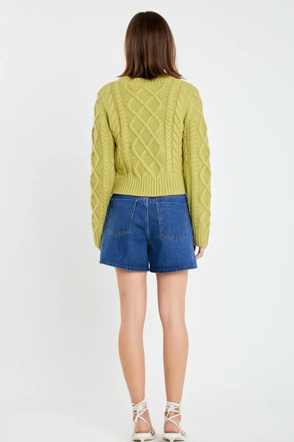 ENGLISH FACTORY Sweaters & Knits | Tops*- Cable-Knit Sweater