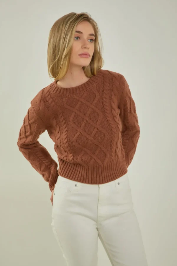 ENGLISH FACTORY Sweaters & Knits | Tops*- Cable-Knit Sweater