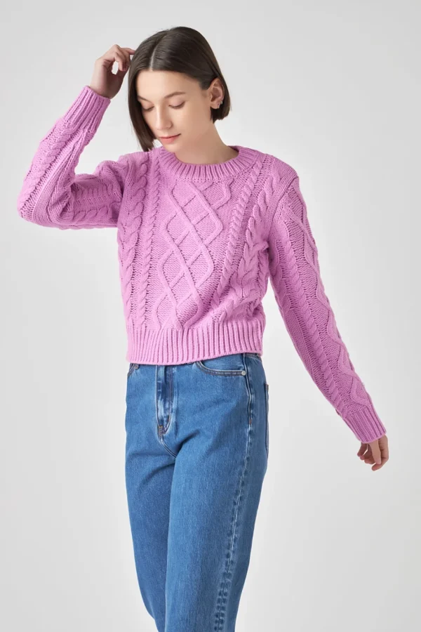 ENGLISH FACTORY Sweaters & Knits | Tops*- Cable-Knit Sweater
