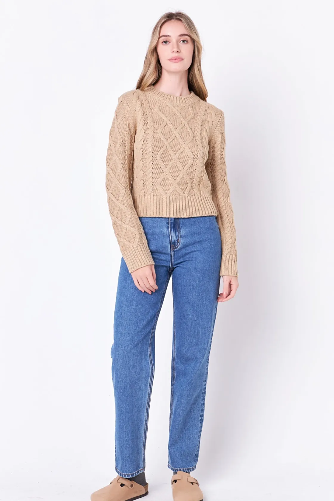 english_factory__cablekni_34.webp ENGLISH FACTORY Sweaters & Knits | Tops*- Cable-Knit Sweater