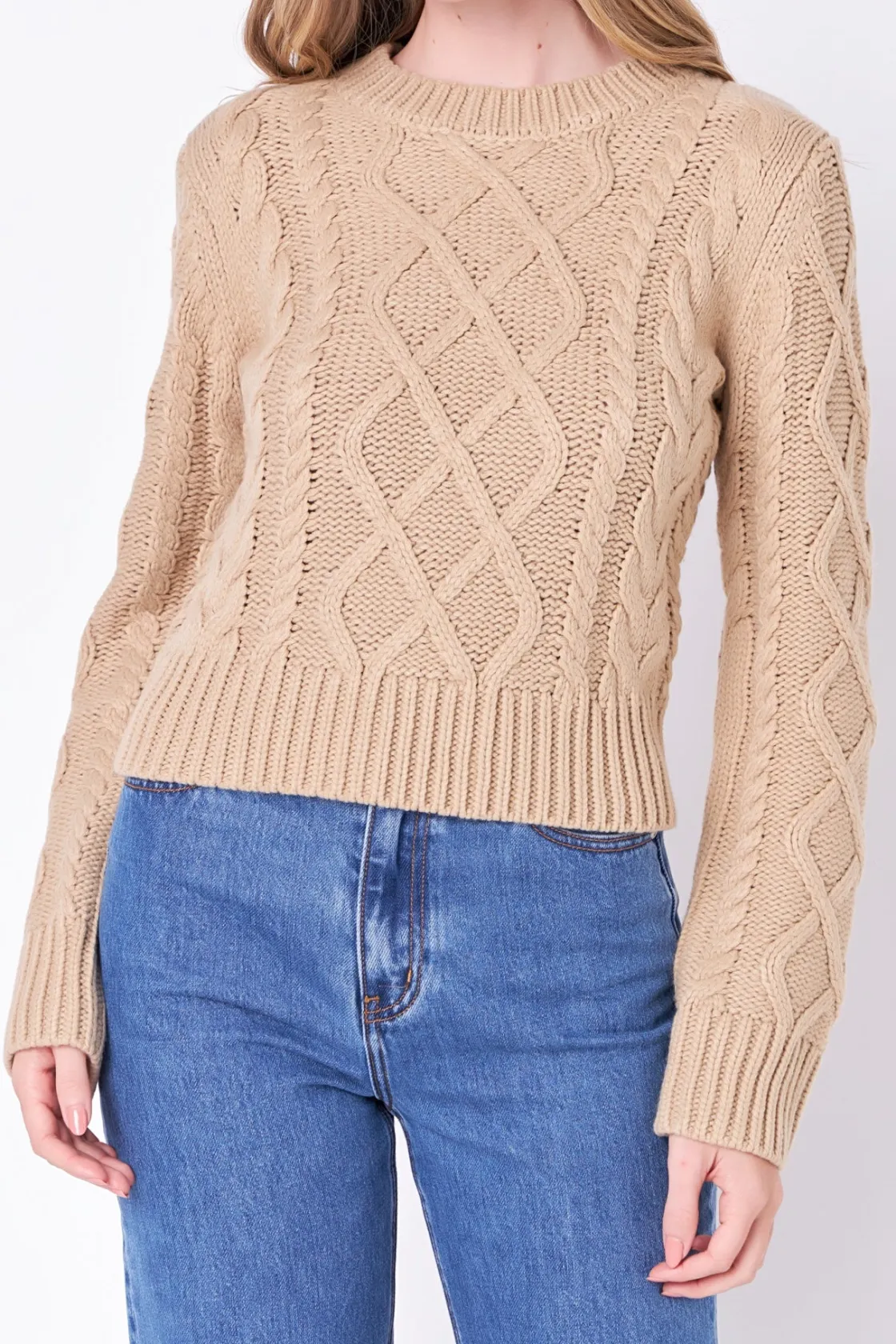 english_factory__cablekni_35.webp ENGLISH FACTORY Sweaters & Knits | Tops*- Cable-Knit Sweater