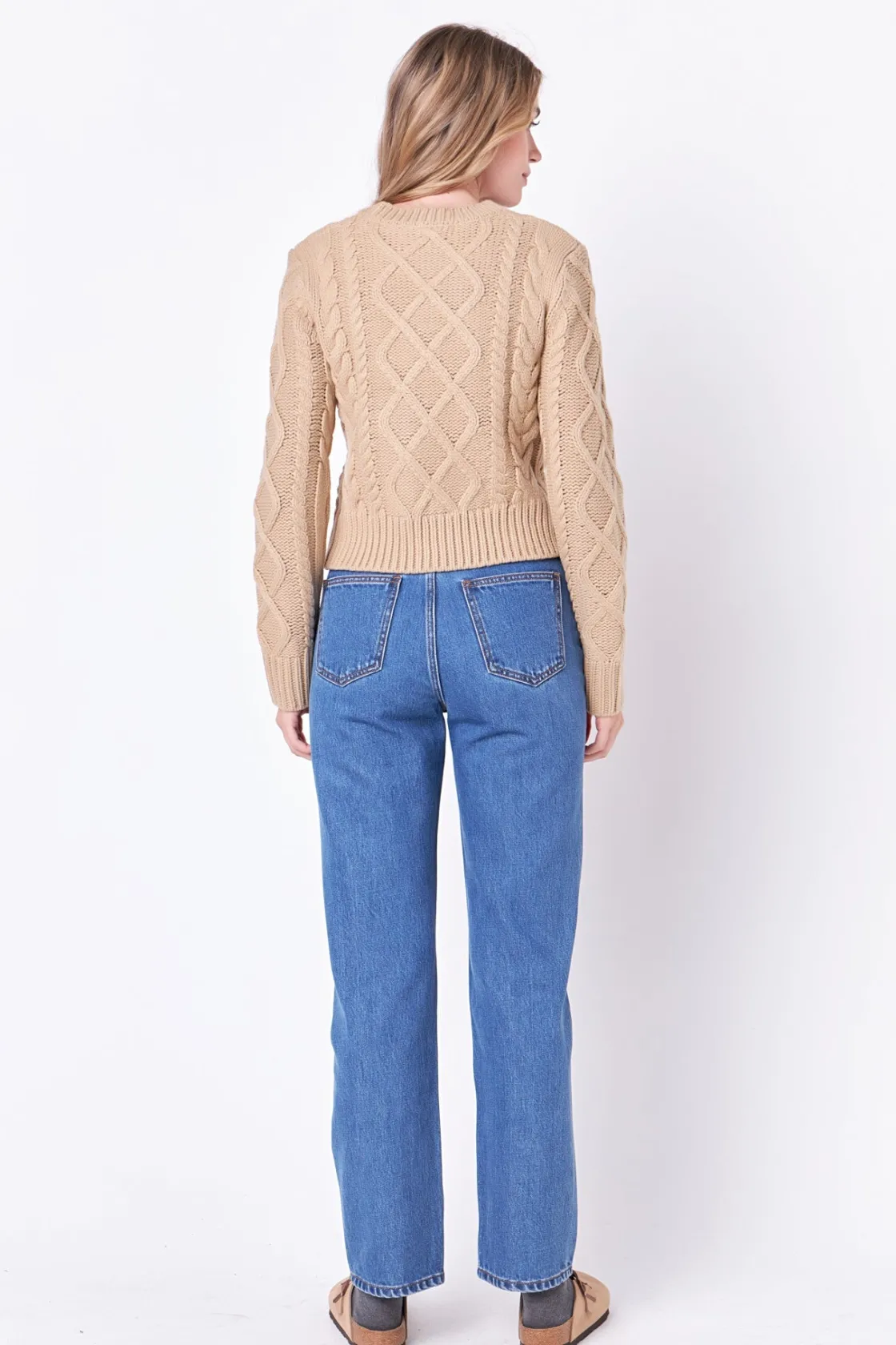 english_factory__cablekni_37.webp ENGLISH FACTORY Sweaters & Knits | Tops*- Cable-Knit Sweater
