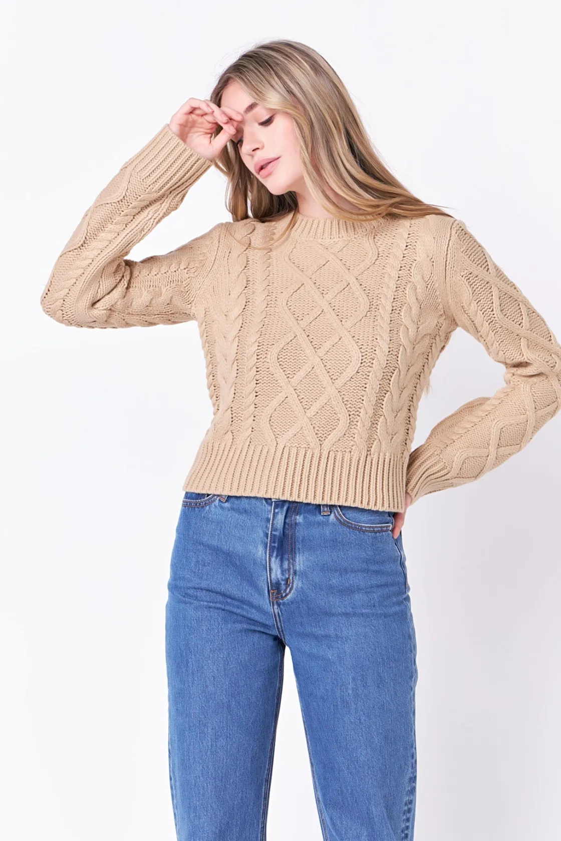 english_factory__cablekni_38.webp ENGLISH FACTORY Sweaters & Knits | Tops*- Cable-Knit Sweater