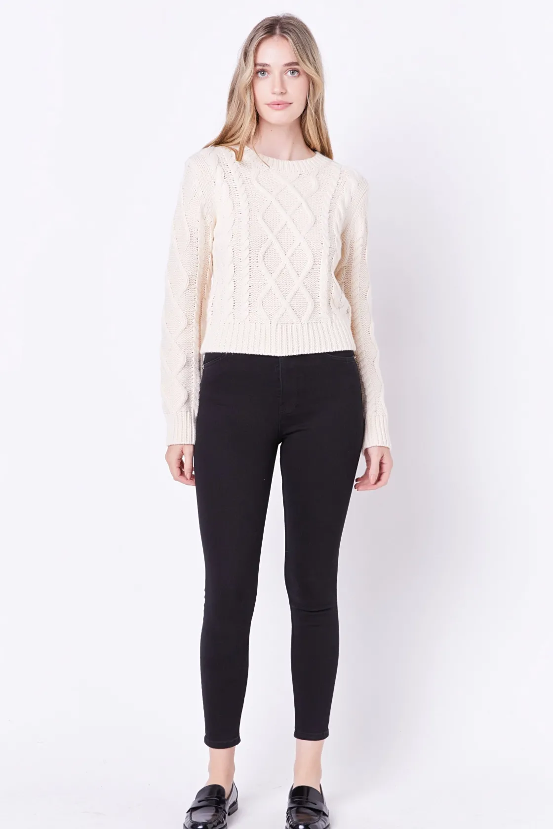 english_factory__cablekni_4.webp ENGLISH FACTORY Sweaters & Knits | Tops*- Cable-Knit Sweater