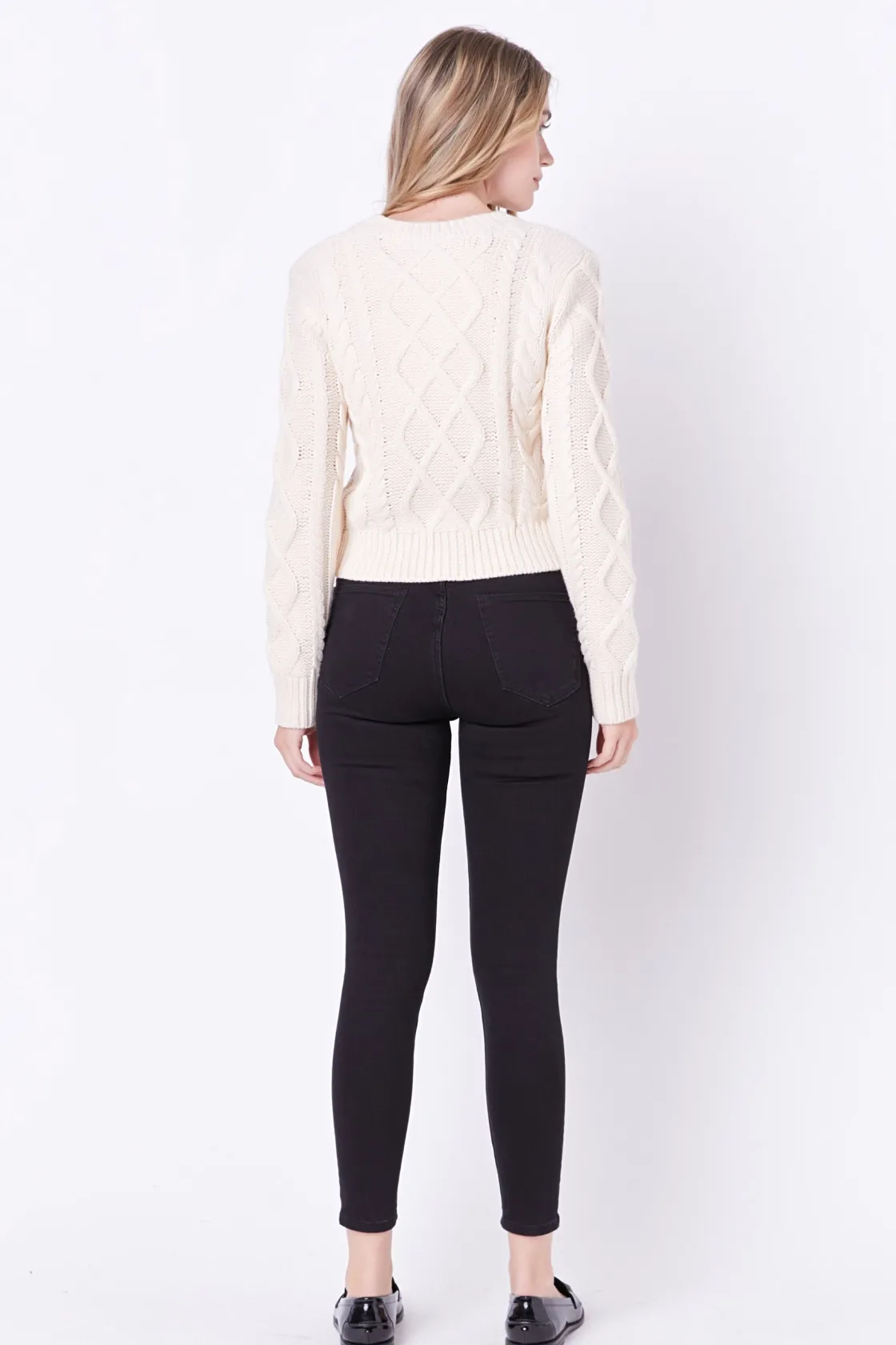 english_factory__cablekni_7.webp ENGLISH FACTORY Sweaters & Knits | Tops*- Cable-Knit Sweater