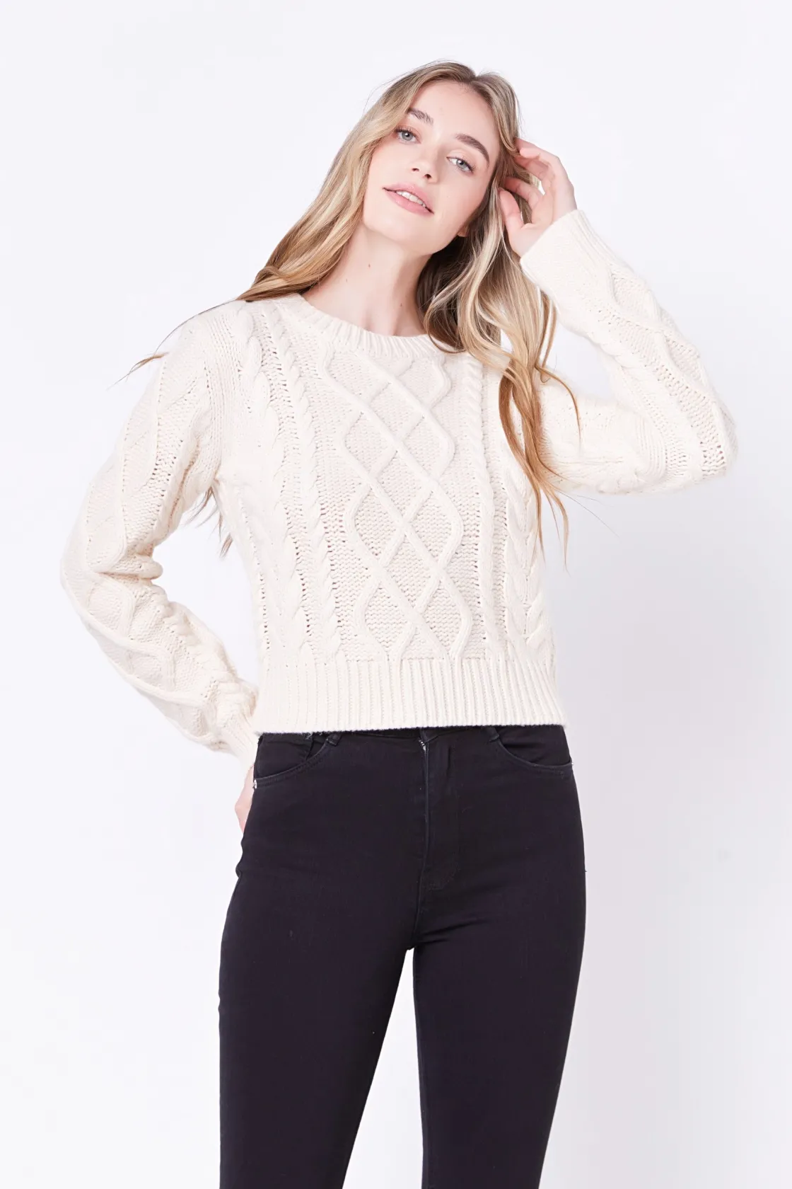 english_factory__cablekni_8.webp ENGLISH FACTORY Sweaters & Knits | Tops*- Cable-Knit Sweater