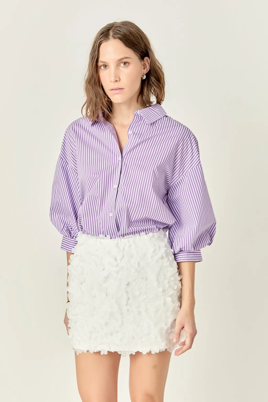 english_factory__charlott_4.webp ENGLISH FACTORY Skirts | Tops*- Charlotte Flower Mini Skirt OFFWHITE
