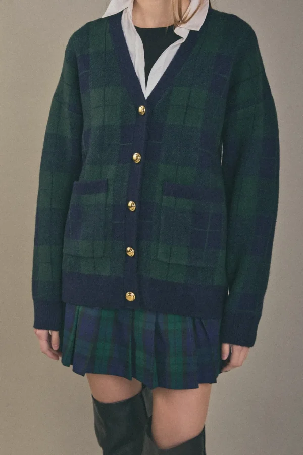 ENGLISH FACTORY Sweaters & Knits | Matching Sets*- Check Cardigan