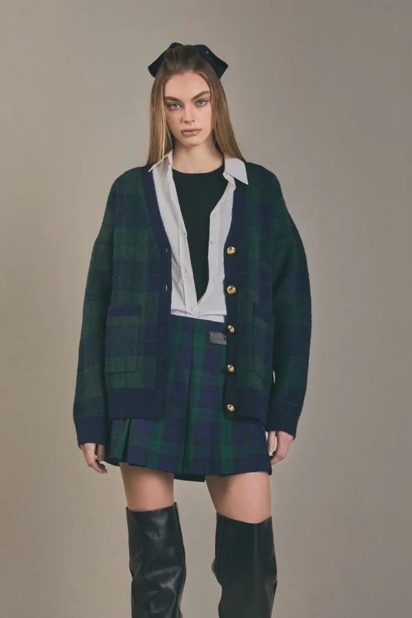 ENGLISH FACTORY Matching Sets*- Check Skort