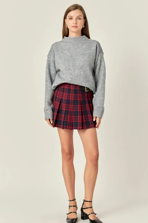 ENGLISH FACTORY Matching Sets*- Check Skort