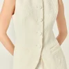 ENGLISH FACTORY Vest | Tops*- Chloe Vest OFFWHITE
