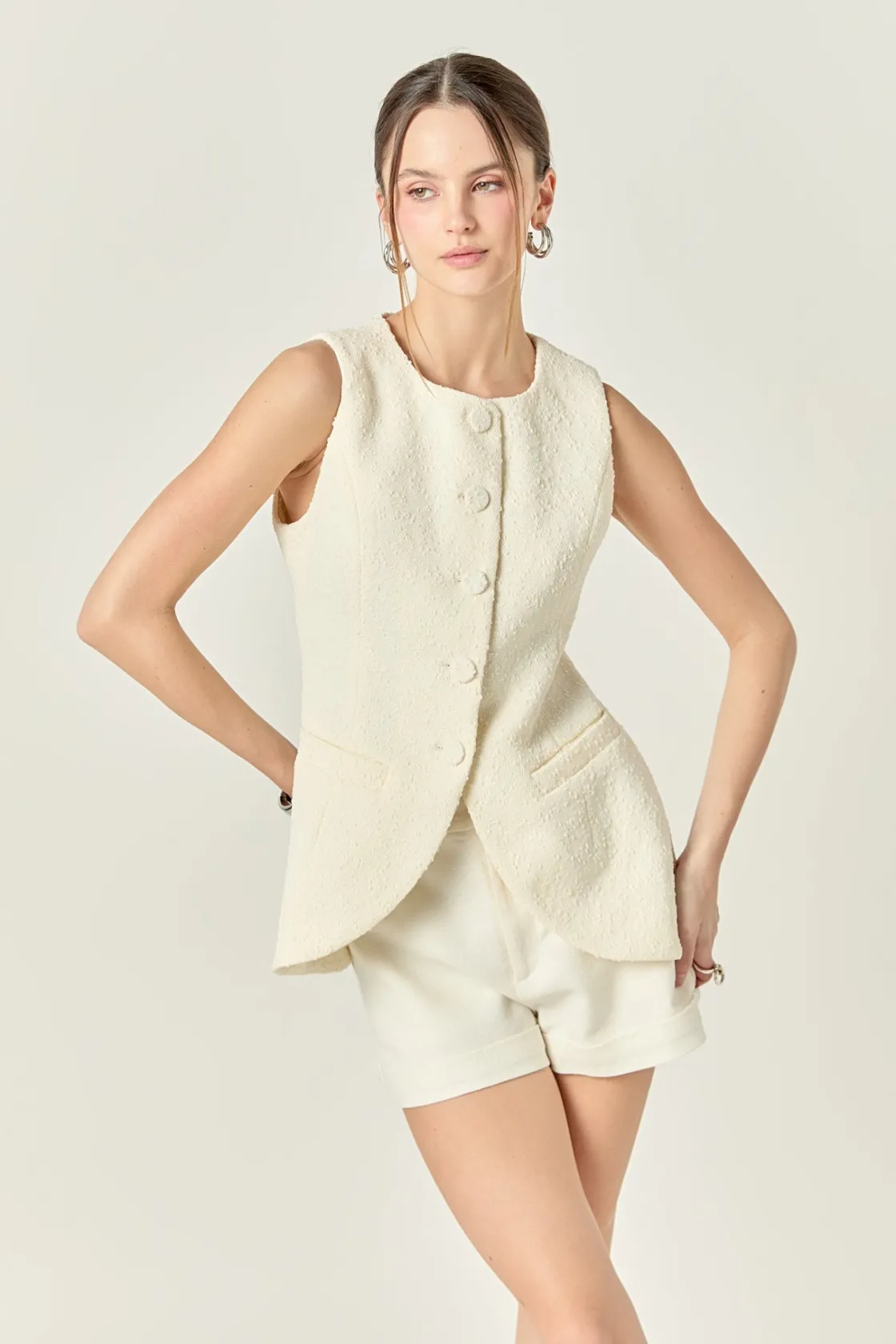 english_factory__chloe_ve_3.webp ENGLISH FACTORY Vest | Tops*- Chloe Vest OFFWHITE