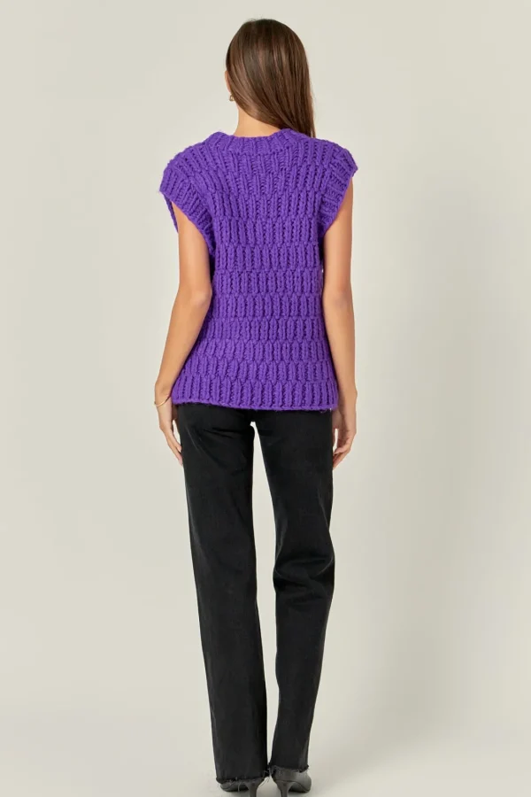ENGLISH FACTORY Sweaters & Knits | Tops*- Chunky Knit Sweater Vest