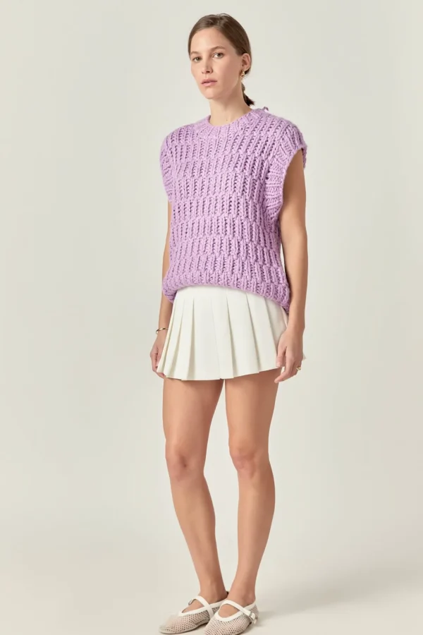ENGLISH FACTORY Sweaters & Knits | Tops*- Chunky Knit Sweater Vest
