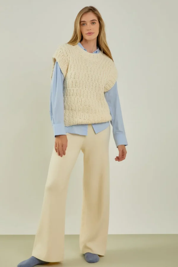 ENGLISH FACTORY Sweaters & Knits | Tops*- Chunky Knit Sweater Vest