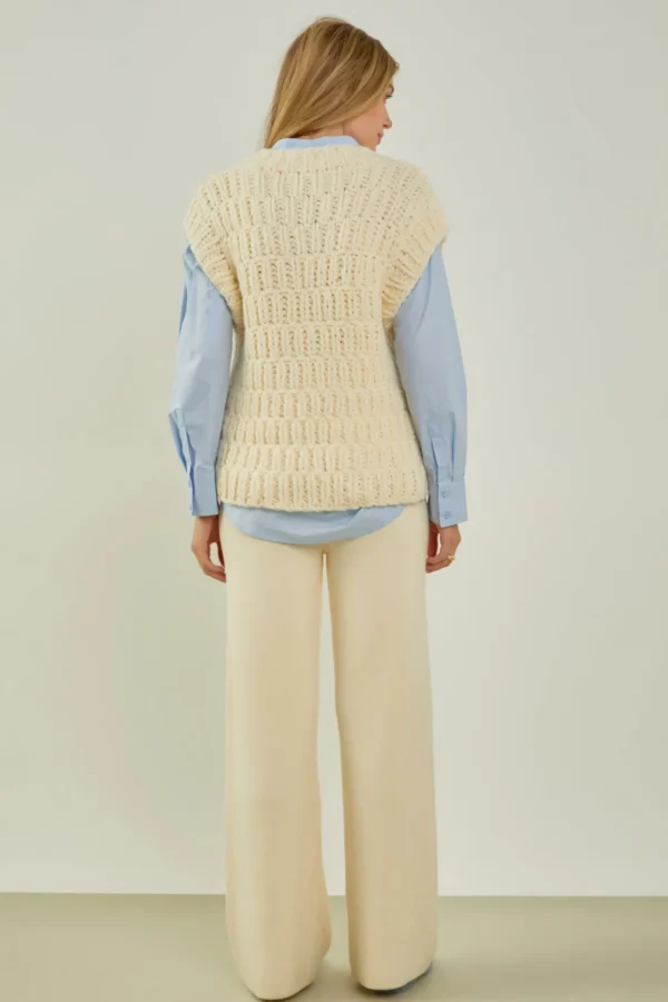 ENGLISH FACTORY Sweaters & Knits | Tops*- Chunky Knit Sweater Vest