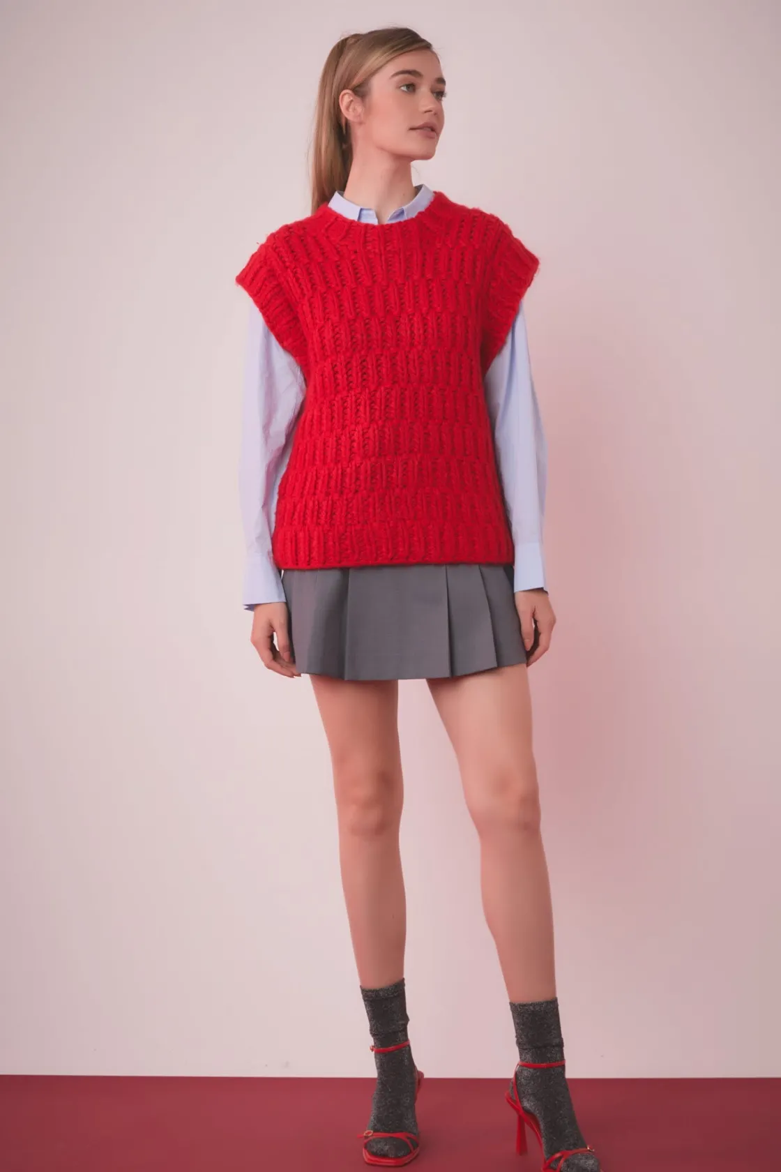 english_factory__chunky_k_29.webp ENGLISH FACTORY Sweaters & Knits | Tops*- Chunky Knit Sweater Vest