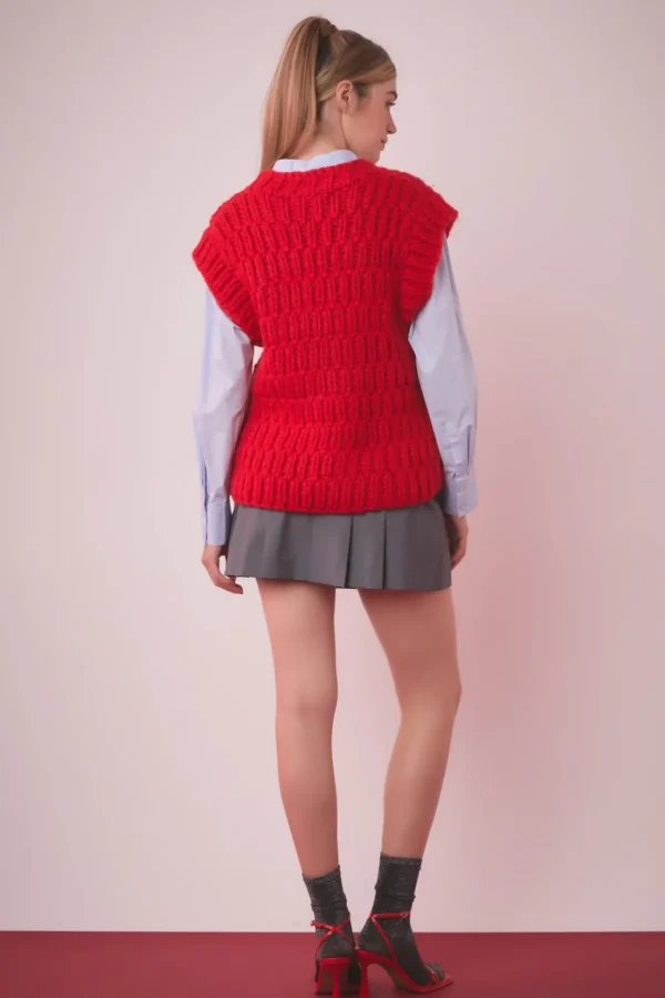 ENGLISH FACTORY Sweaters & Knits | Tops*- Chunky Knit Sweater Vest