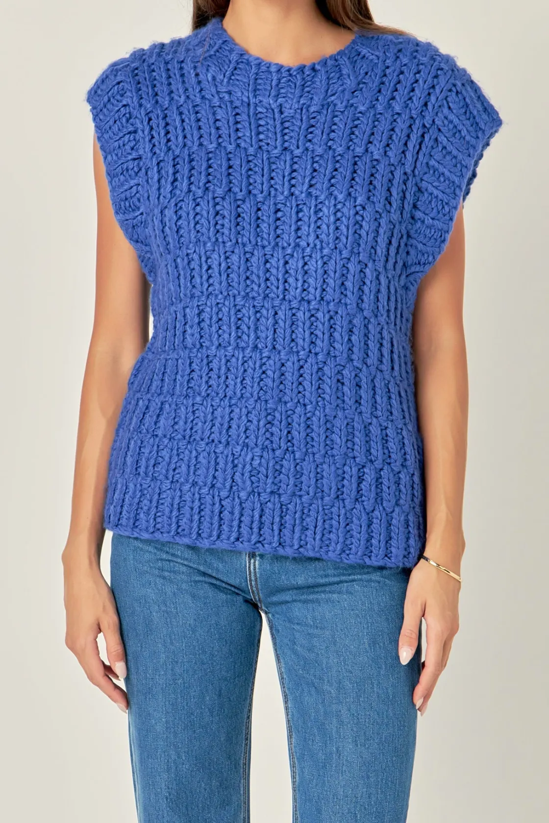 english_factory__chunky_k_35.webp ENGLISH FACTORY Sweaters & Knits | Tops*- Chunky Knit Sweater Vest